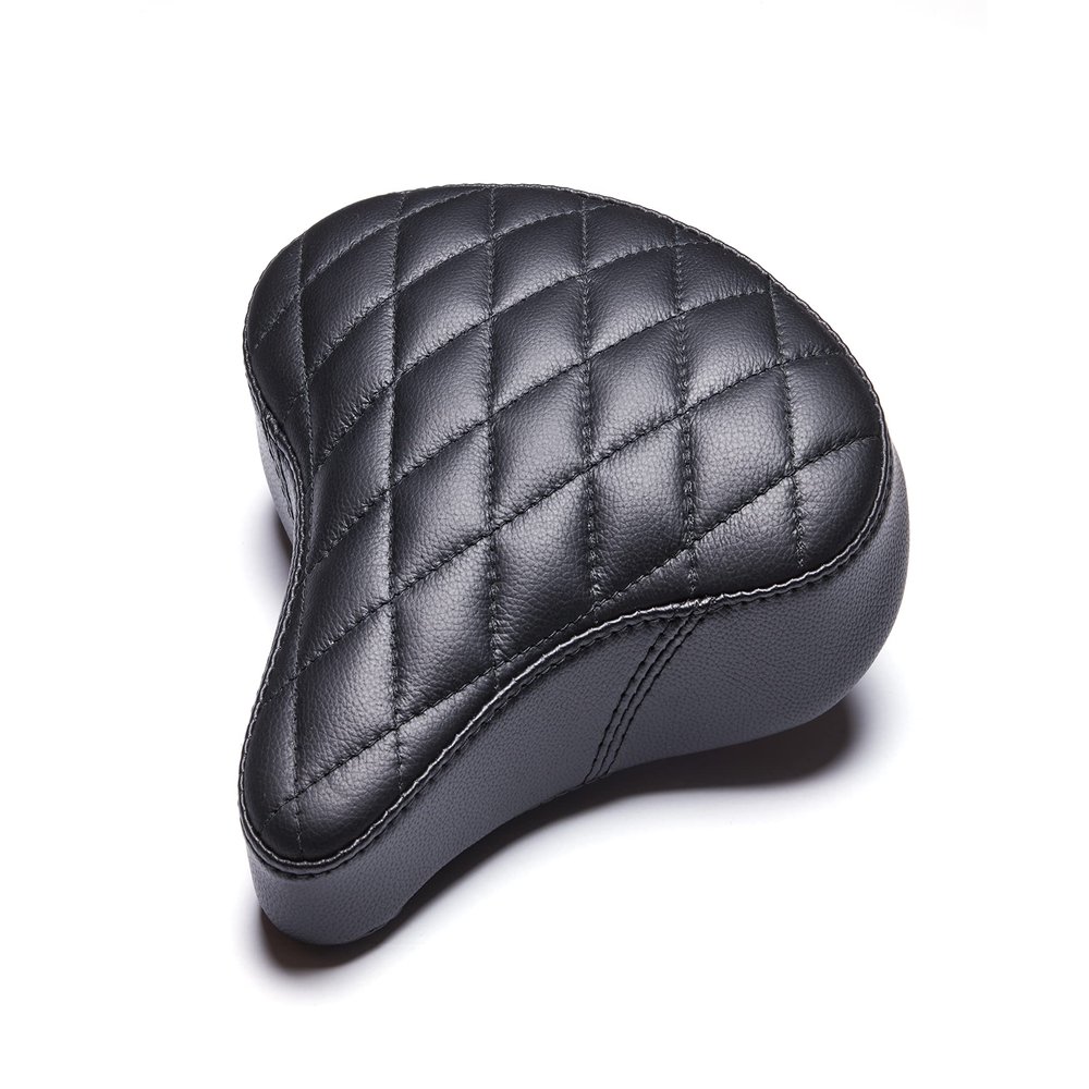 AIRHAWK Inflatable Soft Comfortable Air-Cell Bike-eBike-ExBike Seats for Cycling, Electric Bike Riding & Exercising, Diamond Stitch Cover, Large