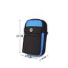 Small Crossbody Bag Multifunction Phone Pouch Mini Nylon Shoulder Bag Outdoor Waist Bag Pouch for Men Women (Dark Blue) view 3