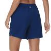 BASSDASH Womens 7 Fishing Shorts UPF 50+ Water Resistant Quick Dry Lightweight Hiking Cargo Shorts with Pockets FP03W Dark Blue view 2