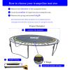 Bzzter Trampoline Mat,Fits 12 Foot Frame with 72 Rings & 124.4Inch Diameter,Fits 6.5" Springs,10 Rows of Stitching for Longer Lasting, Replacement Trampoline Mat 12ft(Not Include Spring and Frame) view 4