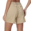 BASSDASH Womens 7 Fishing Shorts UPF 50+ Water Resistant Quick Dry Lightweight Hiking Cargo Shorts with Pockets FP03W Khaki view 2