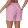 BASSDASH Womens 7 Fishing Shorts UPF 50+ Water Resistant Quick Dry Lightweight Hiking Cargo Shorts with Pockets FP03W Pink view 2