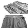 heipeiwa Women's Satin Pants Dress Casual Pleated Pull on High Waist Pants Baggy Front Tapered Trouser view 4