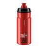 Elite Jet Cycling Water Bottle  550ml  Red with Grey Logo  High-Flow, Biodegradable, BPA-Free view 1