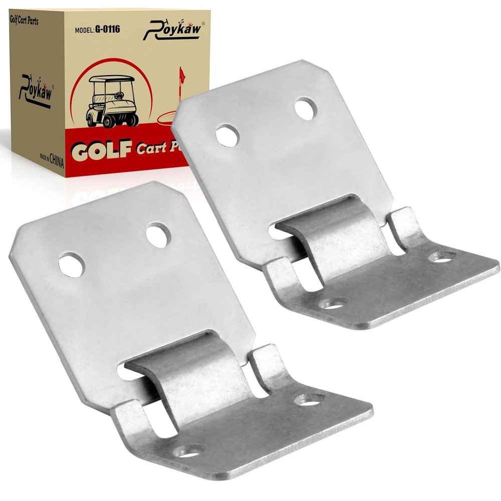 Roykaw Club Car DS Seat Hinge Plate Male & Female Kit for 1979-up Gas/Electric Golf Cart Models, Replaces OEM # 1012412, 1011652