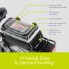 Delta Cycle & Home Bike Handlebar Trunk Bag - Waterproof Cycling Pouch Accessories for Adult Mountain and Road Bicycles with Reflective Material Safety Velcro Attachment to Any or Rack Phone Holder view 3