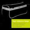 Delta Cycle & Home Bike Handlebar Trunk Bag - Waterproof Cycling Pouch Accessories for Adult Mountain and Road Bicycles with Reflective Material Safety Velcro Attachment to Any or Rack Phone Holder view 4