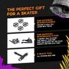 Skateboard Gift Package Skate Tool Accessories with Skater Trainers, Origami Stand, and Free Skate Tool - Learn Tricks Faster, Store Your Board, and get a T-Tool to Tune Up Your Ride view 2