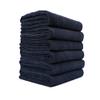 The Rag Company Microfiber Spa and Yoga Towel - Soft and Absorbent Towel for Gym, Spa, Exercise, Hotel, and Resort Use - Dries Fast - 16x27 inches, Midnight, 6-Pack view 1