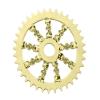 ALTALINE Bicycle Steel 36 Teeth Plated Flat Twisted Sprocket/Chain Ring, Multiple Colors (Gold) view 1