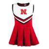 Little King NCAA Infant/Toddler Girls One Piece Team Cheer Jumper Dress-Nebraska Cornhuskers-3T view 2