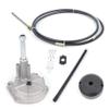 12' Marine Steering Cable, Outboard Steering Cable 12' Mechanical Swivel Steering Kit for Marine Steering System Kit with Swivel Helmet, Fender Kit Boat Parts view 1
