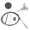 12' Marine Steering Cable, Outboard Steering Cable 12' Mechanical Swivel Steering Kit for Marine Steering System Kit with Swivel Helmet, Fender Kit Boat Parts view 2