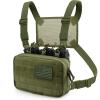 WYNEX Tactical Mag Admin Pouch, Molle Utility Tool Pouch Medical EMT Organizer with Triple Stacker Magazine Holder for M4 M16 Patch Included view 1