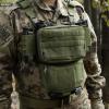 WYNEX Tactical Mag Admin Pouch, Molle Utility Tool Pouch Medical EMT Organizer with Triple Stacker Magazine Holder for M4 M16 Patch Included view 4