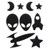 Space - Self-Adhesive Down Jacket Repair Patches | Waterproof, Tear-Resistant, Pre-Cut Patches | 9-Piece Set for Outdoor Gear, Sleeping Bags & Tents view 1