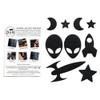Space - Self-Adhesive Down Jacket Repair Patches | Waterproof, Tear-Resistant, Pre-Cut Patches | 9-Piece Set for Outdoor Gear, Sleeping Bags & Tents view 2
