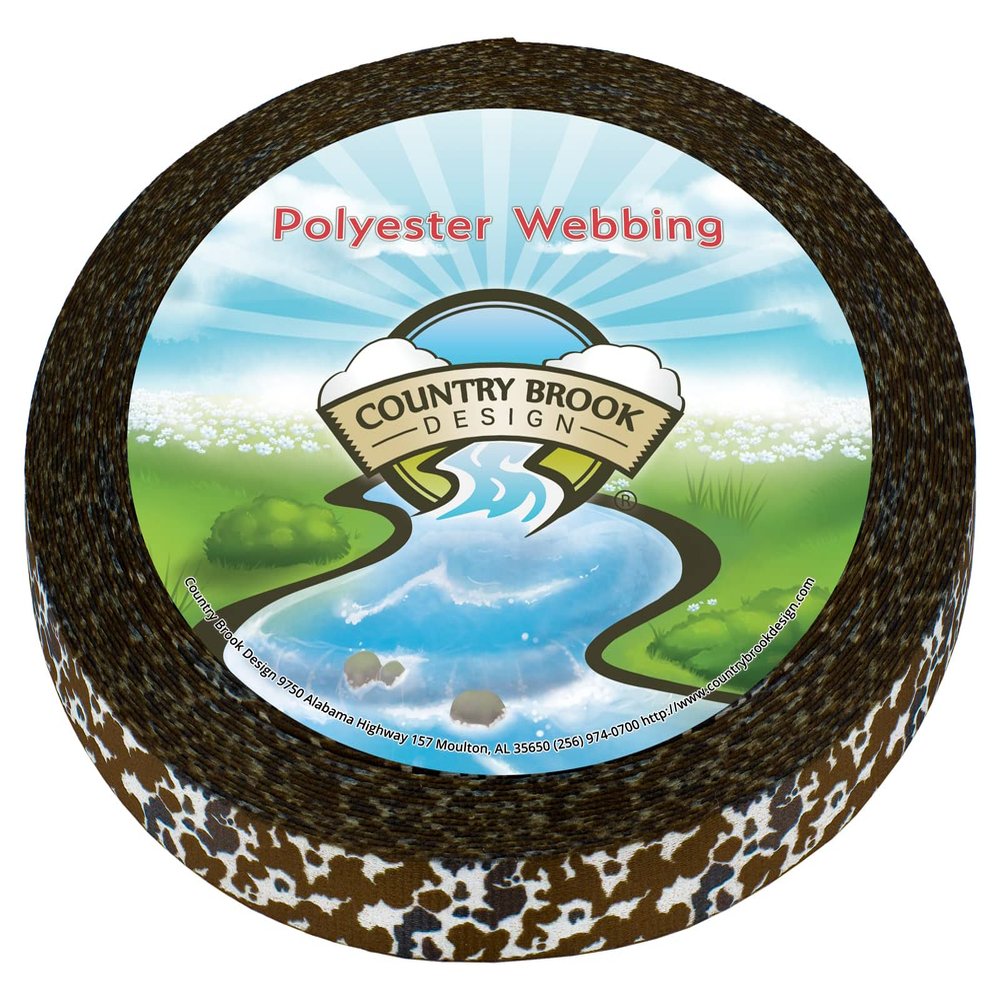 Country Brook Design - Cow Print Photo Quality Polyester (1/2 Inch, 50 Yards)