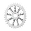 ALTALINE Bicycle Steel 36 Teeth Plated Flat Twisted Sprocket/Chain Ring, Multiple Colors (Chrome) view 1