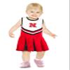 Little King NCAA Infant/Toddler Girls One Piece Team Cheer Jumper Dress-Nebraska Cornhuskers-4T view 1