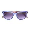 Betsey Johnson Women's Serpentine Cat Eye Sunglasses, Purple Crystal with Oil Slick Snakes, 56mm view 4