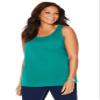 Catherines Women's Plus Size Petite Suprema Tank - 3XWP, Waterfall view 1