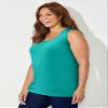 Catherines Women's Plus Size Petite Suprema Tank - 3XWP, Waterfall view 4