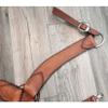 New Western Brown Color Leather Roping Breast Collar with Rope Design Tooling view 3