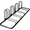 Retrospec Stash Garage Bike Rack, Weather Resistant Fine Powder Steel Coating Fits Wheels up to 3", Black, 4-Bike Rack L:59'' x W:14.5'' x H:14'', Fits 12-29 wheels & 23C-3.0" tire widths view 1
