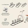 Retrospec Stash Garage Bike Rack, Weather Resistant Fine Powder Steel Coating Fits Wheels up to 3", Black, 4-Bike Rack L:59'' x W:14.5'' x H:14'', Fits 12-29 wheels & 23C-3.0" tire widths view 2