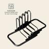 Retrospec Stash Garage Bike Rack, Weather Resistant Fine Powder Steel Coating Fits Wheels up to 3", Black, 4-Bike Rack L:59'' x W:14.5'' x H:14'', Fits 12-29 wheels & 23C-3.0" tire widths view 3