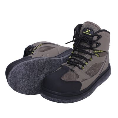 Kylebooker Men's Fishing Wading Boots Lightweight Anti-Slip Felt Soles Waders Shoes for Fly Fishing Green (Felt Sole, 10)