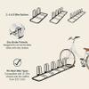 Retrospec Stash Rack 2, 4 & 5 Bike Floor Stand Bicycle Storage Organizer for Mountain Bike, Road Bike, Weather Resistant Fine Powder Steel Coating Fits Wheels up to 3", Black, 5 Bike view 2