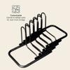 Retrospec Stash Rack 2, 4 & 5 Bike Floor Stand Bicycle Storage Organizer for Mountain Bike, Road Bike, Weather Resistant Fine Powder Steel Coating Fits Wheels up to 3", Black, 5 Bike view 3