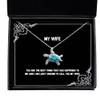 Brilliant Wife, You are The Best Thing That has Happened to me and I am Lucky Enough, Love Opal Turtle Necklace for Wife from Husband view 1