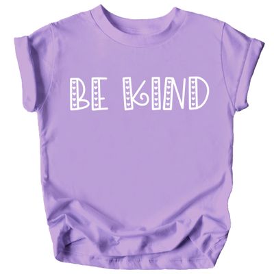 Be Kind Heart Letters Shirt for Baby & Toddler Youth Girls Purple Shirt 12 Months