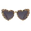 Betsey Johnson Women's Queen of Hearts Sunglasses Heartshape, Beige/Brown Leopard, 53mm view 2