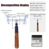 Wing Chun Wooden Man Pile, Wall Mounted Dummy for Home Martial Arts Training, Portable Device for Wall or Marble Surface view 3
