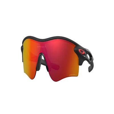 OAKLEY Radar Lock Path Asian Fit OO9206 Low Bridge OO9206 920642 38MM Matte Black Ink/Prizm Ruby Rectangular Sunglasses for Men+ Bundle Accessory Leash Kit, Microfiber Pouch