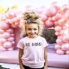 Be Kind Heart Letters Shirt for Baby & Toddler Youth Girls Black on Pink Shirt Youth Small view 3