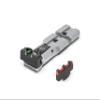 Fusion Firearms S&W RMR Rear Sight Fiber Optic Silver Body with Red Pin Front Sight view 1