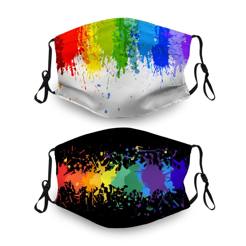 Rainbow LGBT Pride Face Mask,Printing Reusable Washable Balaclavas for Women Man Youth