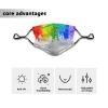 Rainbow LGBT Pride Face Mask,Printing Reusable Washable Balaclavas for Women Man Youth view 2