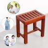 Spa Bench Wood Seat Stool Foot Rest Storage Shelf Home Bath Stool Wooden Bathroom Non-Slip Bench Old Man Bath Seat Bathtub Seat Disabled Handrail Non-Slip Shower Chair/Pregnant Woman Bath Stool view 3