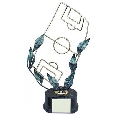 Soccer Ball Pitch Handmade Exclusive Handmade Metal Trophy 4 Sizes