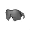 OAKLEY Radar Lock Path Asian Fit Low Bridge OO9206 920641 38MM Polished Black/Prizm Black Rectangular Sunglasses for Men+ Bundle Accessory Leash Kit, Microfiber Pouch view 1