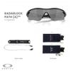 OAKLEY Radar Lock Path Asian Fit Low Bridge OO9206 920641 38MM Polished Black/Prizm Black Rectangular Sunglasses for Men+ Bundle Accessory Leash Kit, Microfiber Pouch view 2