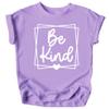 Be Kind Geometric Box Shirt for Baby & Toddler Youth Girls Purple Shirt 2T view 1