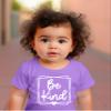 Be Kind Geometric Box Shirt for Baby & Toddler Youth Girls Purple Shirt 2T view 4