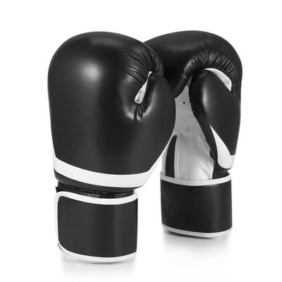 Flexzion Boxing Gloves - Black Durable Padded Boxing Gloves for Men and Women - 10 oz Boxing Gloves for Training Boxing Kick Boxing Muay Thai MMA - Heavy Bag Boxing Training Gloves